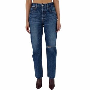 Moussy Vintage Witsoe Wide Straight Leg Denim Blue Jeans Pants size 26